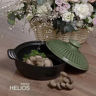 Керамический сотейник, кастрюля, сковорода для запекания Helios